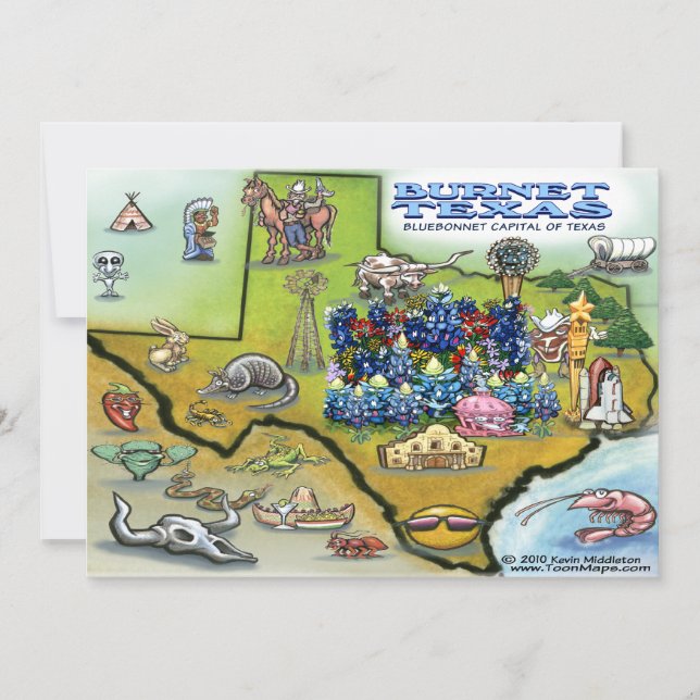 Convite para Burnet TEXAS (Frente)