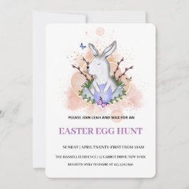 Convite para Caça de Ovo em Brunch páscoa