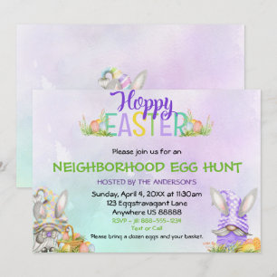 Convite para Caça de Ovos de Páscoa