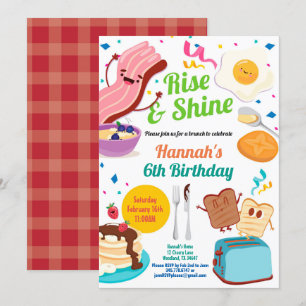 Convite para café da manhã. Aniversário infanti