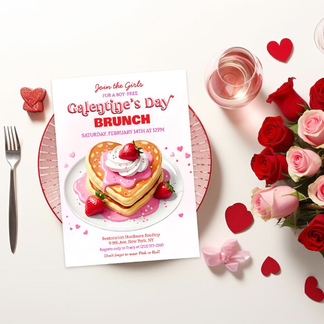 Convite para Café da Manhã de Galentine (Criador carregado)