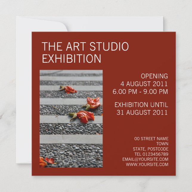 Convite para carmim de Petals Fallen (Frente)