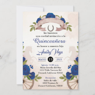 Convite para Carro/Huapango Quinceanera