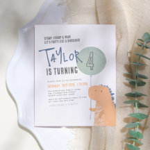 Convite para Cartão-postal de Festa de aniversário