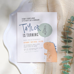 Convite para Cartão-postal de Festa de aniversário