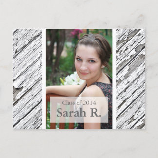 Convite para Cartão Postal de Graduação - Textura