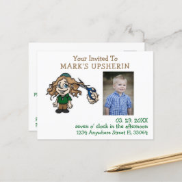 Convite para Cartão-postal Upsherin