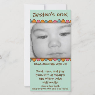 Convite para cartões com fotos