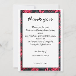 Convite para cartões de agradecimentos de quadro d