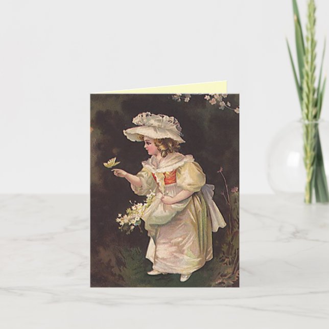 Convite para Cartões de Solicitação de Rapariga Fl (Frente)