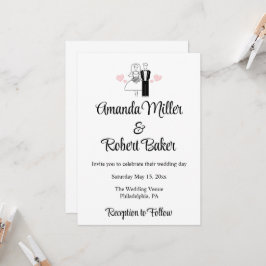 Convite para Casais de noiva e de grupo