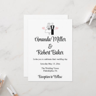 Convite para Casais de noiva e de grupo