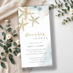 CONVITE PARA CASAIS DE PEIXE DE ESPESSURA AZUL Dou