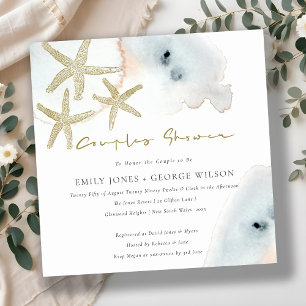 CONVITE PARA CASAIS DE PEIXE DE ESPESSURA AZUL Dou