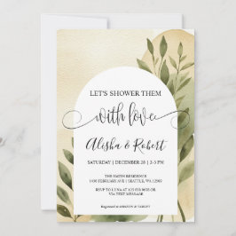 Convite para Casais modernos Terracotta e Sage