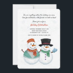 Convite para Casal Snowman<br><div class="desc">Um doce convite com um casal de pessoas de neve vestidas em sua finaria.Concebida por Freepik (). () O cartão é fácil de personalizar com seu texto, fonte e cor da fonte.() Não exatamente o que você está procurando? Todos os nossos produtos podem ser personalizados para atender às suas necessidades...</div>