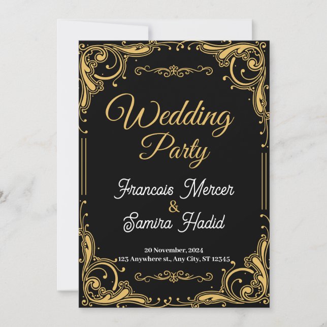 convite para casamento (Frente)