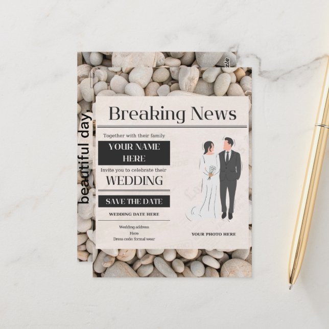 convite para casamento (Frente/Verso In Situ)