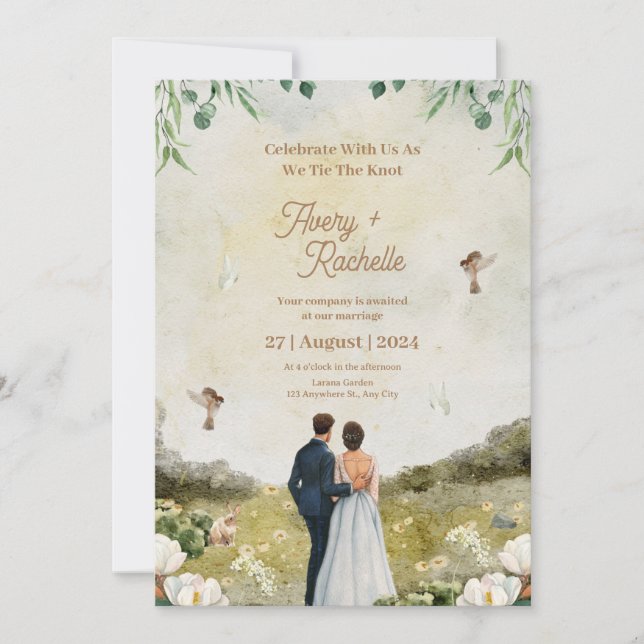 convite para casamento (Frente)