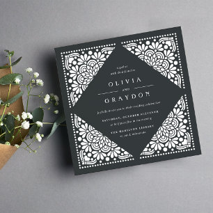 Convite para Casamento ao Quadrado de Beaux Arts