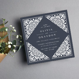 Convite para Casamento ao Quadrado de Beaux Arts |