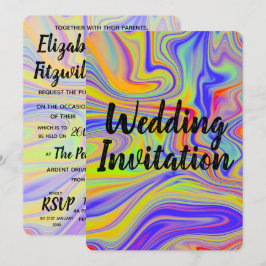 Convite para Casamento Arco-Íris Marbita