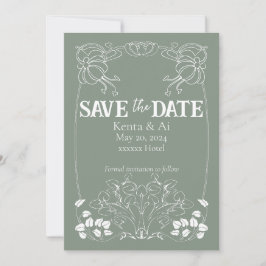 Convite para Casamento Art Nouveau