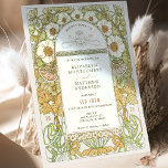Convite para casamento Art Nouveau Vintage de Much<br><div class="desc">Convites de Casamento vintage Art Nouveau de Alphonse Mucha num design floral, romântico e caprichoso. Os florescimentos vitorianos complementam os tipos clássicos de arte deco fonts. Introduza as suas informações personalizadas e está concluído. Se você quiser mudar o design, simplesmente clique no botão azul "Personalizar". Muito obrigado por considerar a...</div>