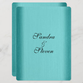 Convite para Casamento Azul Teal