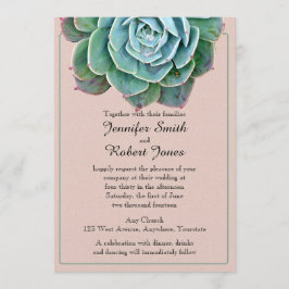 Convite para Casamento Bem-Suculento do Blush