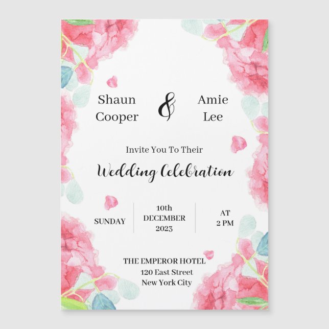 Convite Para Casamento Boho De Molercola De Água D (Frente)