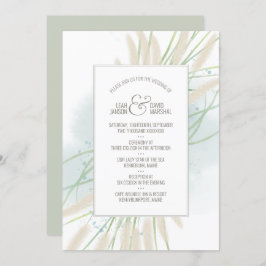 Convite para Casamento Botânico Costeiro