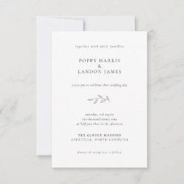 Convite para Casamento Botânico do ORÇAMENTO