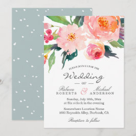 Convite Para Casamento Botânico Por Aquarela Cúmpl