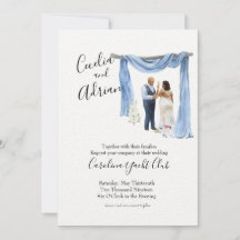 Convite para Casamento Botânico Primavera de Casal