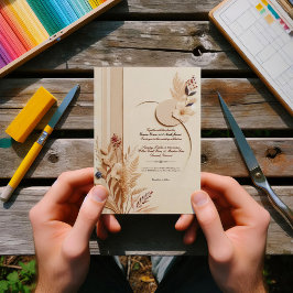 Convite para Casamento Botânico Russo Elegante