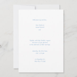Convite para Casamento Branco