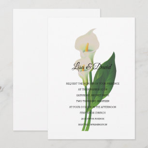 Convite para casamento - Cala Lily