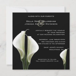 Convite para Casamento Calla Lily