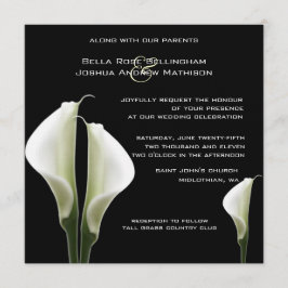 Convite para Casamento Calla Lily