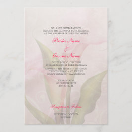 Convite para Casamento Calla Lily Pink 2