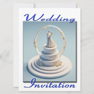 Convite para casamento Casal 3D dançando em seu bo