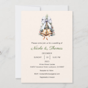 Convite para casamento, Casamento no inverno, Nata