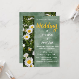 Convite para Casamento Católico Moderno Verde