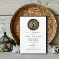 Convite para Casamento Celestial Sun Moon
