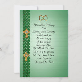 Convite Para Casamento Celtic Cross Irish