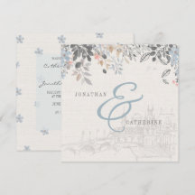 Convite para Casamento Charme do Velho Mundo