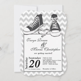 Convite para Casamento Chevron para Criadores de A