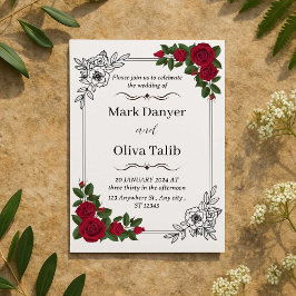 Convite para Casamento Chic & Na moda - Personaliz