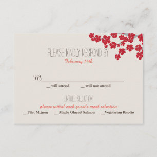 Convite para Casamento Chinês de Felicidade Dupla 